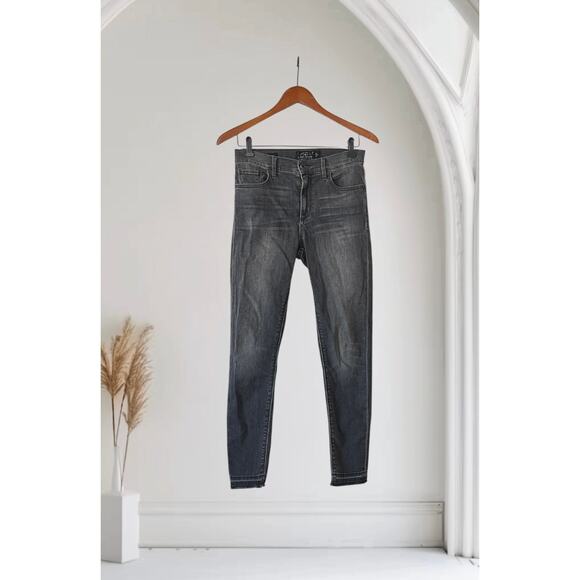 Lucky Brand Bridgette Size 6/28 Black Distressed Ankle Skinny Jeans - Picture 1 of 8